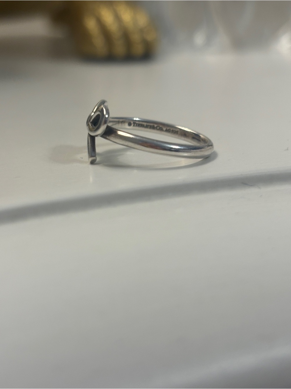 Tiffany and Co Sterling Bow Ring - Picture 6 of 8